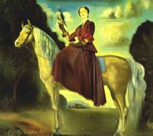 Haga click para ver la imagen ampliada 1954_09_equestrian fantasy - portrait of lady dunn 1954.jpg